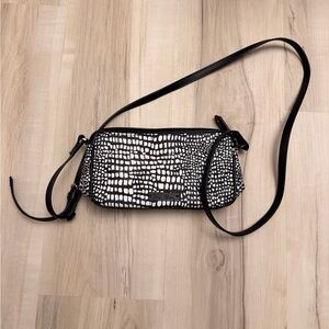 Vera Bradley Black and White Crossbody Bag